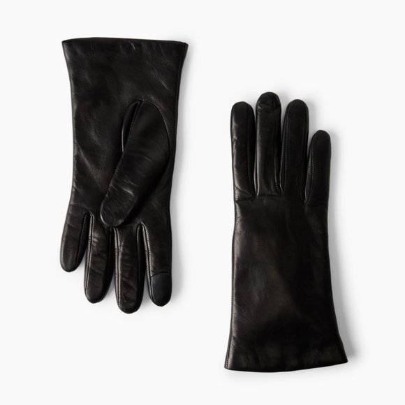 Aritzia cityscape leather gloves cognac NWT brown large medium - Picture 2 of 3